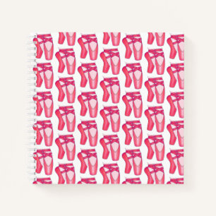 Personalized Dance Teacher Pink Ballet Pointe Toe Notebook
