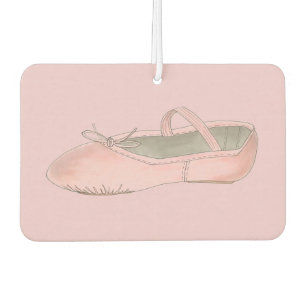 Personalized Dance Teacher Pink Ballet Shoe Gift Car Air Freshener