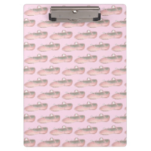 Personalized Dance Teacher Pink Ballet Shoe Gift Clipboard