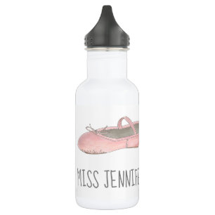 Personalized Dance Teacher Pink Ballet Slipper 532 Ml Water Bottle
