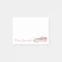 Personalized Dance Teacher Pink Ballet Slipper
