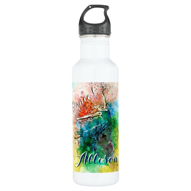Personalized dancer  710 ml water bottle (Front)