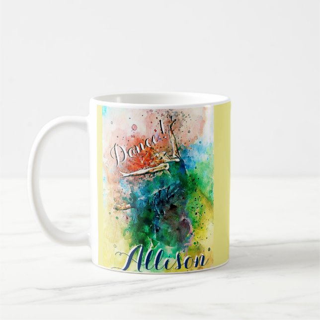 Personalized dancer  coffee mug (Left)