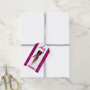 Personalized Dancer Gift Tag Fuschia A
