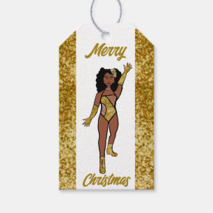 Personalized Dancer Gift Tag Gold A