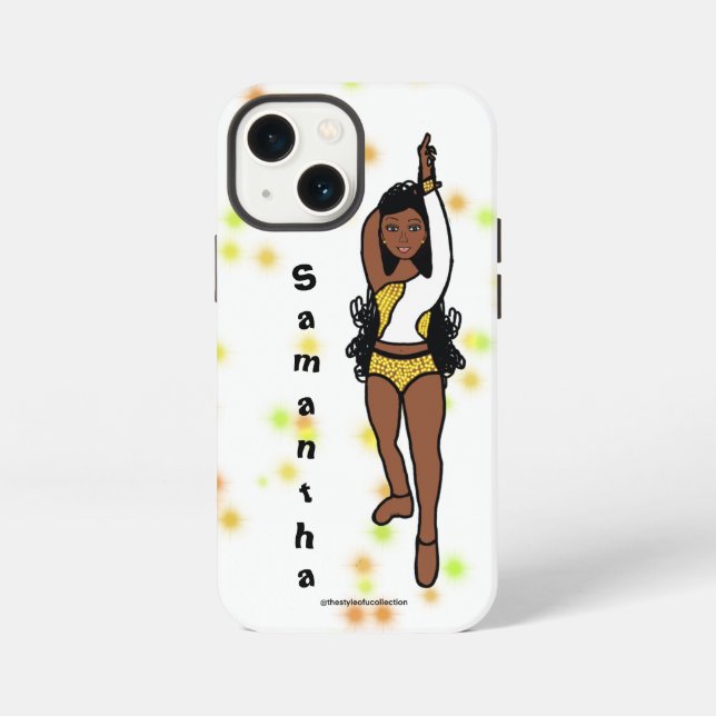 Personalized Dancer iPhone  /iPad case Gold Spark (Back)