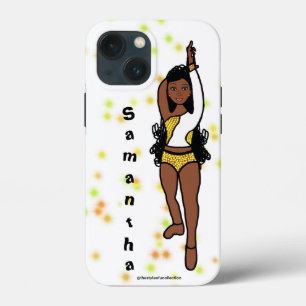 Personalized Dancer iPhone  /iPad case Gold Spark