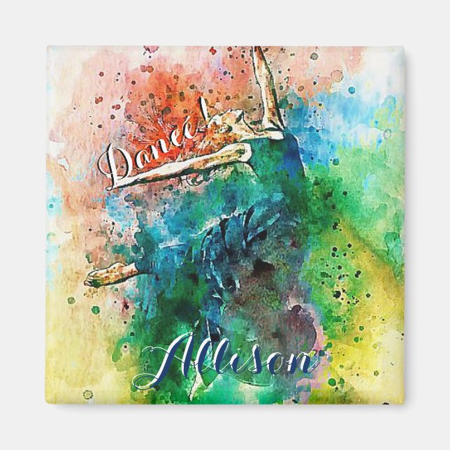 Personalized dancer  magnet (Front)