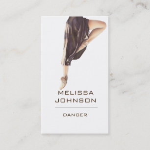 Personalized Dancer Modern Business Cart Business Card