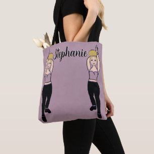 Personalized Dancer Tote (Lilac) Bag