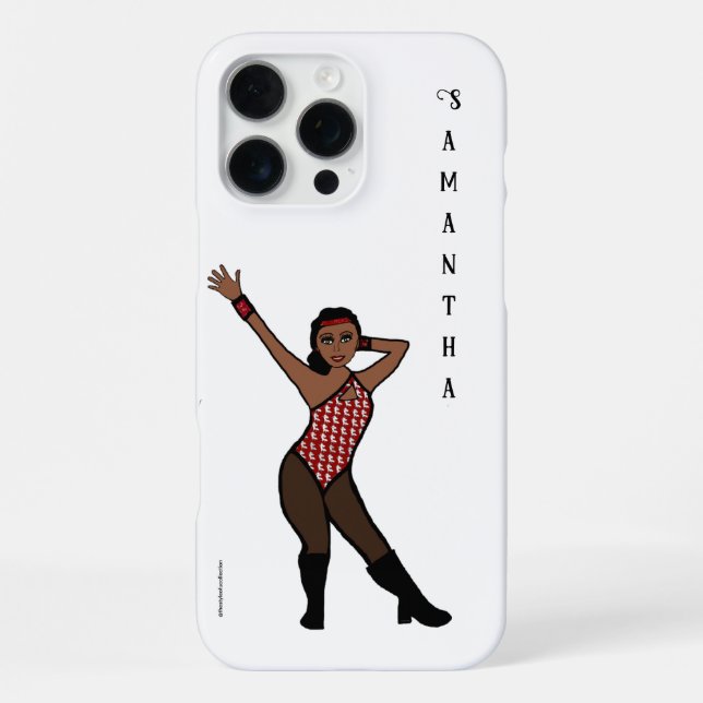 Personalized Dancer White Print # 1  iPhone Case (Back)
