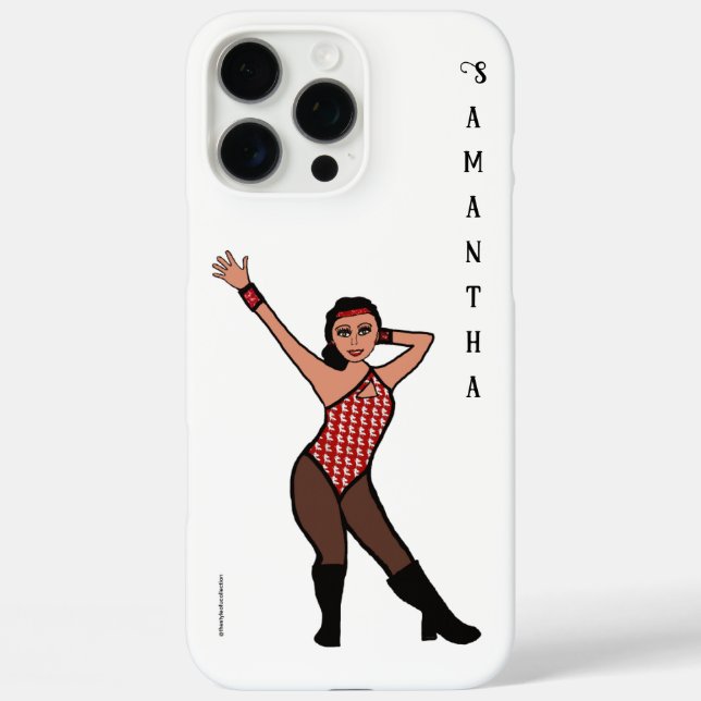 Personalized Dancer White Print # 2 Case-Mate iPhone Case (Back)