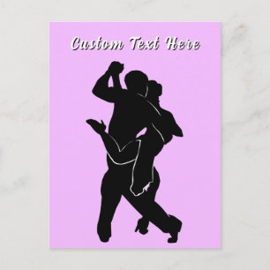 Personalized Dancers Greeting Card Custom Text