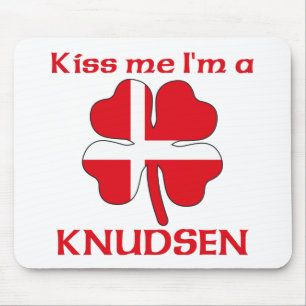 Personalized Danish Kiss Me I'm Knudsen Mouse Pad