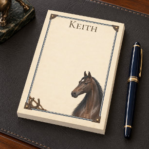 Personalized Dark Bay Saddlebred Heritage Ranch Post-it Notes