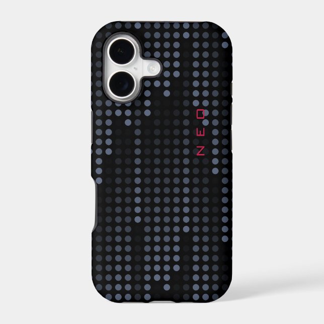 Personalized Dark Polka Dots Matrix patterned (Back)
