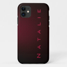 Personalized Dark Purple carbon fibre patterned