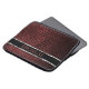 Personalized Dark Red Leather  Laptop Sleeve (Front Top)