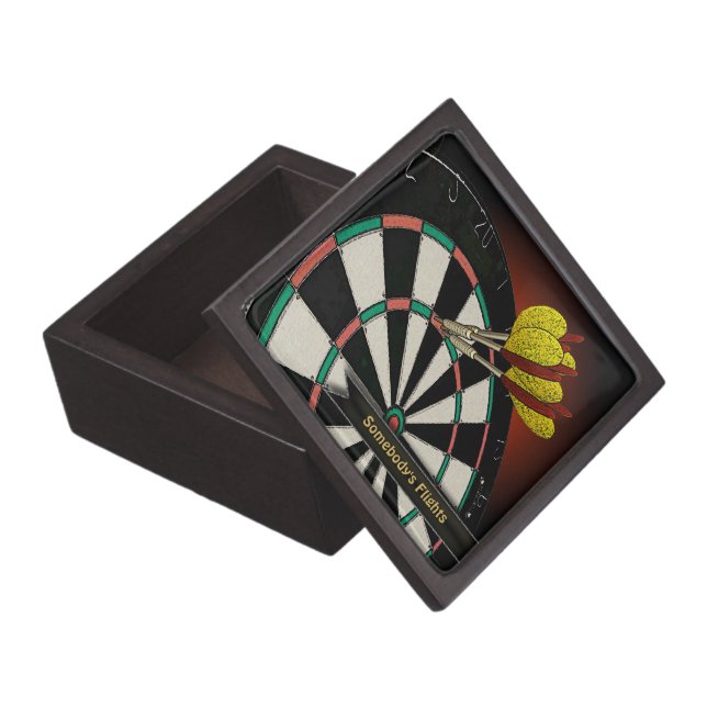 Personalized Dart Flights Box (Opened)