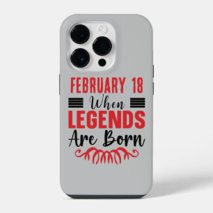 Personalized Date Birthday Legends Are Born iPhone 14 Pro Case