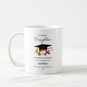 Personalized Daughter Graduation Keepsake  Coffee Mug