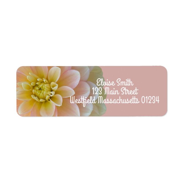 Personalized Day Dreamer Dahlia Flower  (Front)
