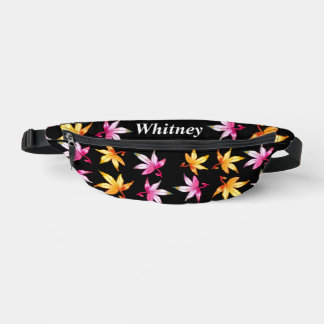 Personalized Dazzling Autumn Leaves Fanny Pack