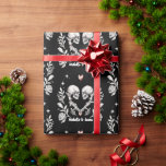 Personalized Death Lovers Gothic Skeleton Wedding Wrapping Paper<br><div class="desc">Personalized Death Lovers Gothic Skeleton Wedding Wrapping Paper</div>