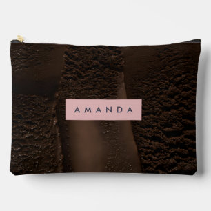 Personalized Decadent Dark Chocolate  Accessory Pouch
