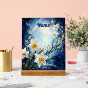 Personalized December Birth Flower Narcissus  Acrylic Sign