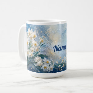 Personalized December Birth Flower Narcissus Coffee Mug
