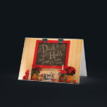 Personalized Deck the Halls - Greeting Card<br><div class="desc">Deck the Halls in the Vice President's Residence located on the grounds of the United States Naval Observatory (USNO), in northwestern Washington, D.C. Here’s a framed chalkboard in their foyer, displaying the theme this year: “Deck the Halls.” Throughout the house, each room is decked out with ornaments, wreaths and other...</div>