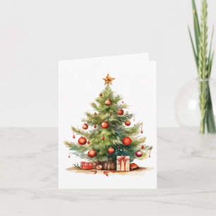 Personalized Decorated Christmas Tree Card