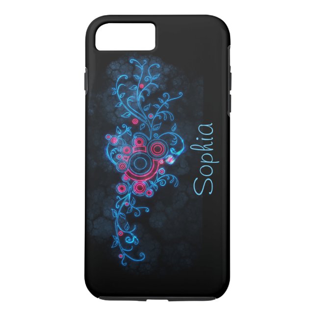 Personalized Decorative Graphic Design Curves Case-Mate iPhone Case (Back)