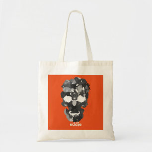 Personalized Decorative Skull Halloween Tote Bag
