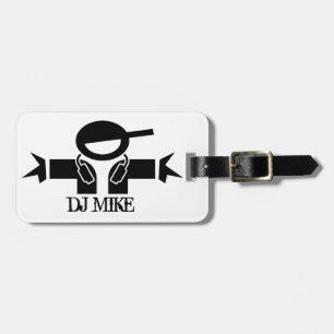Personalized deejay luggage tag   DJ Gear