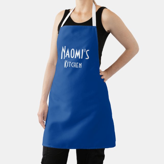 Personalized Deep Blue Apron (Insitu)
