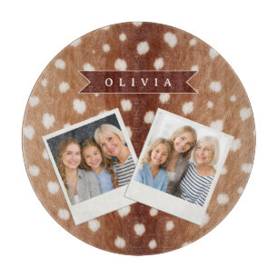 Personalized Deer Print Neutral Aesthetic Gifts Cutting Board