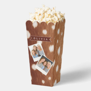 Personalized Deer Print Neutral Aesthetic Gifts Favor Box