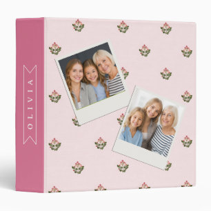 Personalized Delicate Botanical Floral Romantic Binder