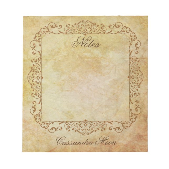 Personalized Delicate Fairy Tale Notepad (Front)