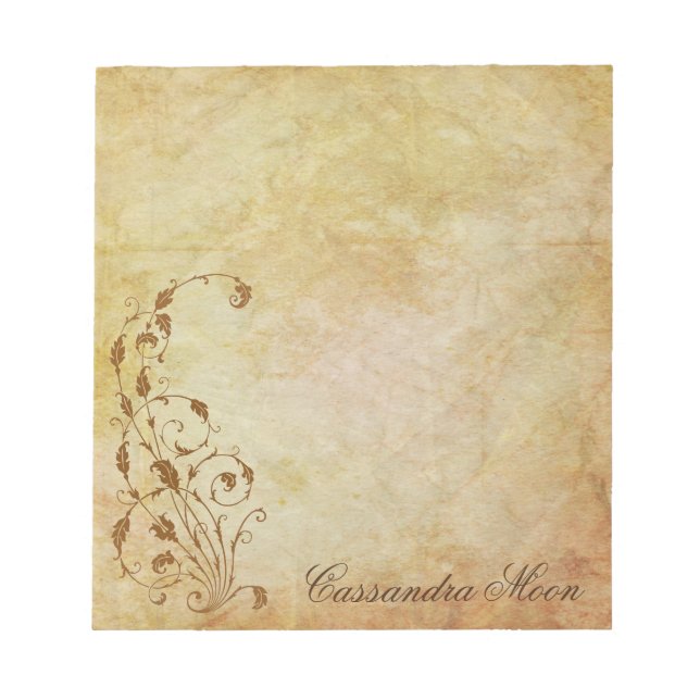 Personalized Delicate Fairy Tale Notepad (Front)