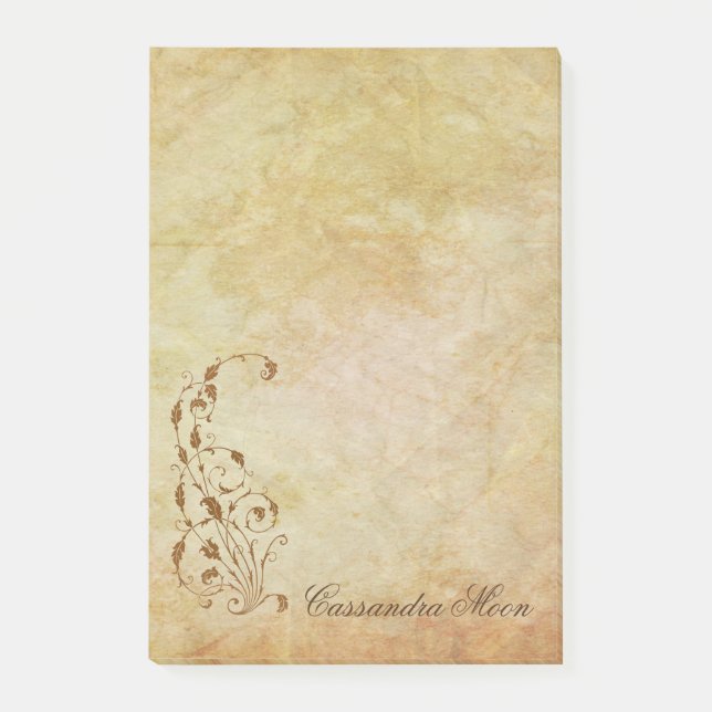 Personalized Delicate Fairy Tale Post-it Notes (Front)