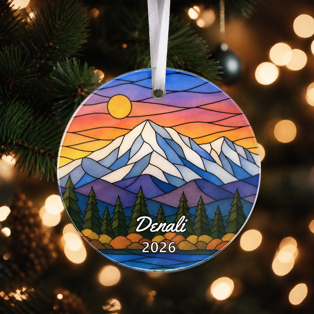 Personalized Denali National Park Acrylic Ornament (Creator Uploaded)