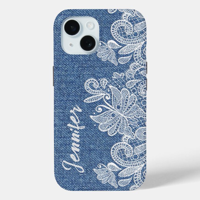 Personalized Denim iPhone / iPad case (Back)