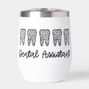 Personalized Dental Assistant Leopard Print Tooth