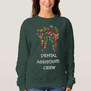 Personalized Dental Assistants Christmas Crew Sweatshirt