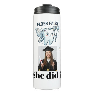 Personalized Dental Hygienist Graduation Floss Fai Thermal Tumbler