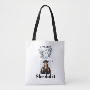 Personalized Dental Hygienist Graduation Floss Fai Tote Bag