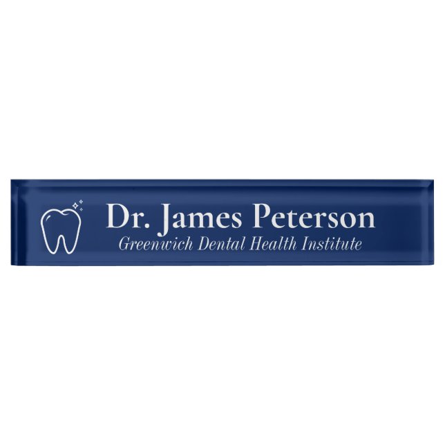 Personalized Dental Nameplate (Front)